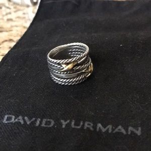 Authentic David yurman double x ring size 6.5
